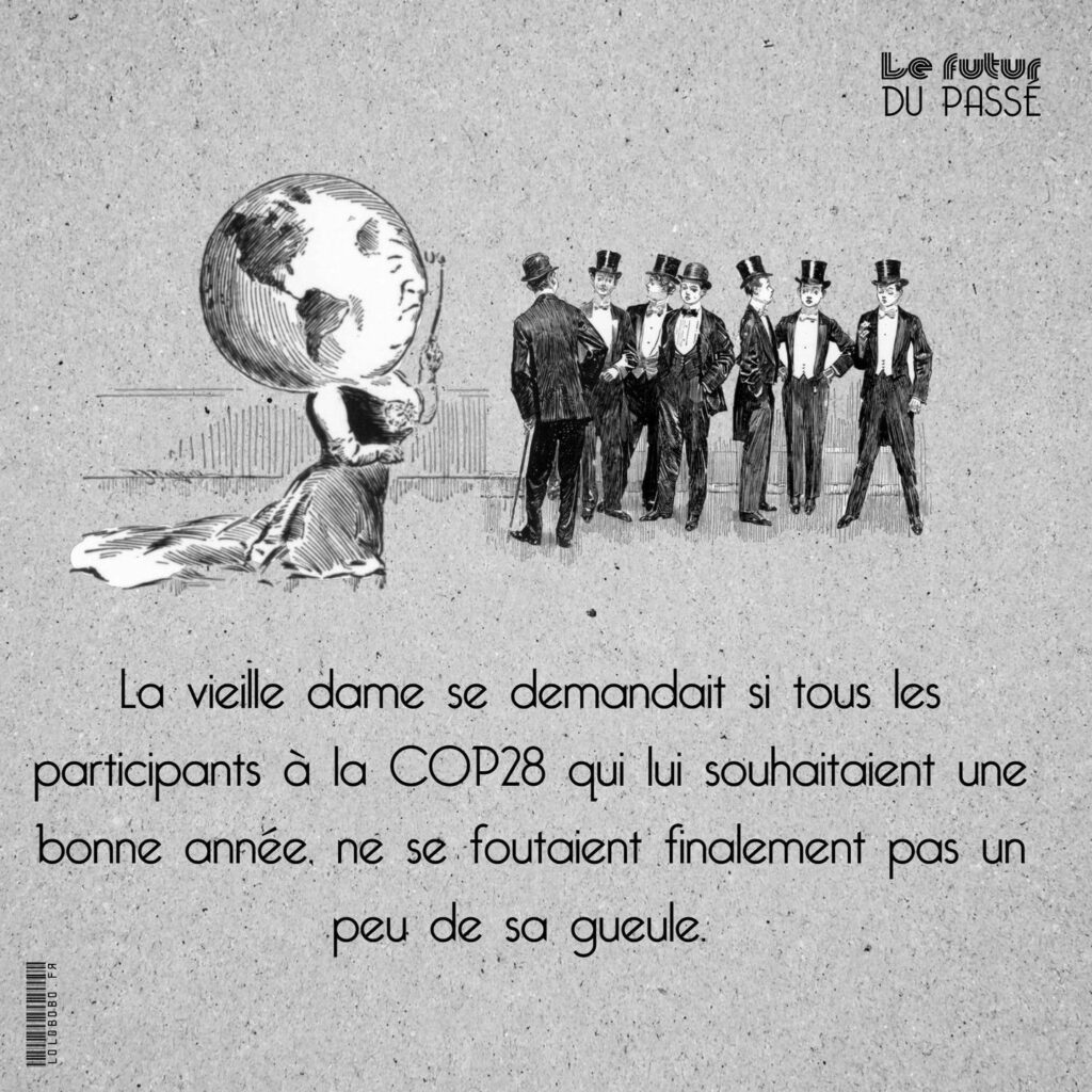 Allégorie, vieille terre confronté aux acteurs du capitalisme